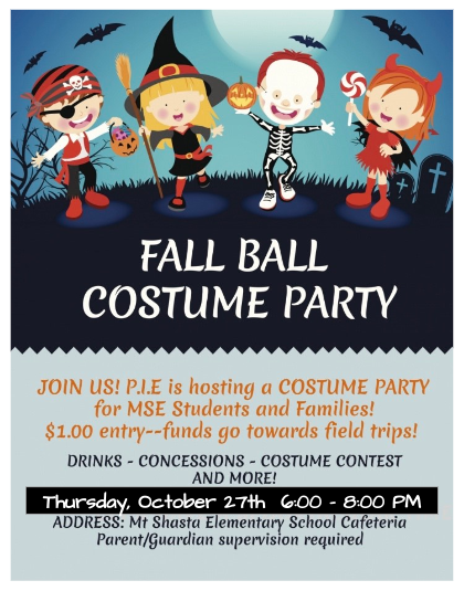 Fall Ball Costume Party