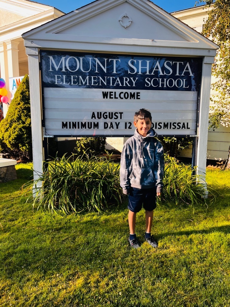 Traditional first day photo
